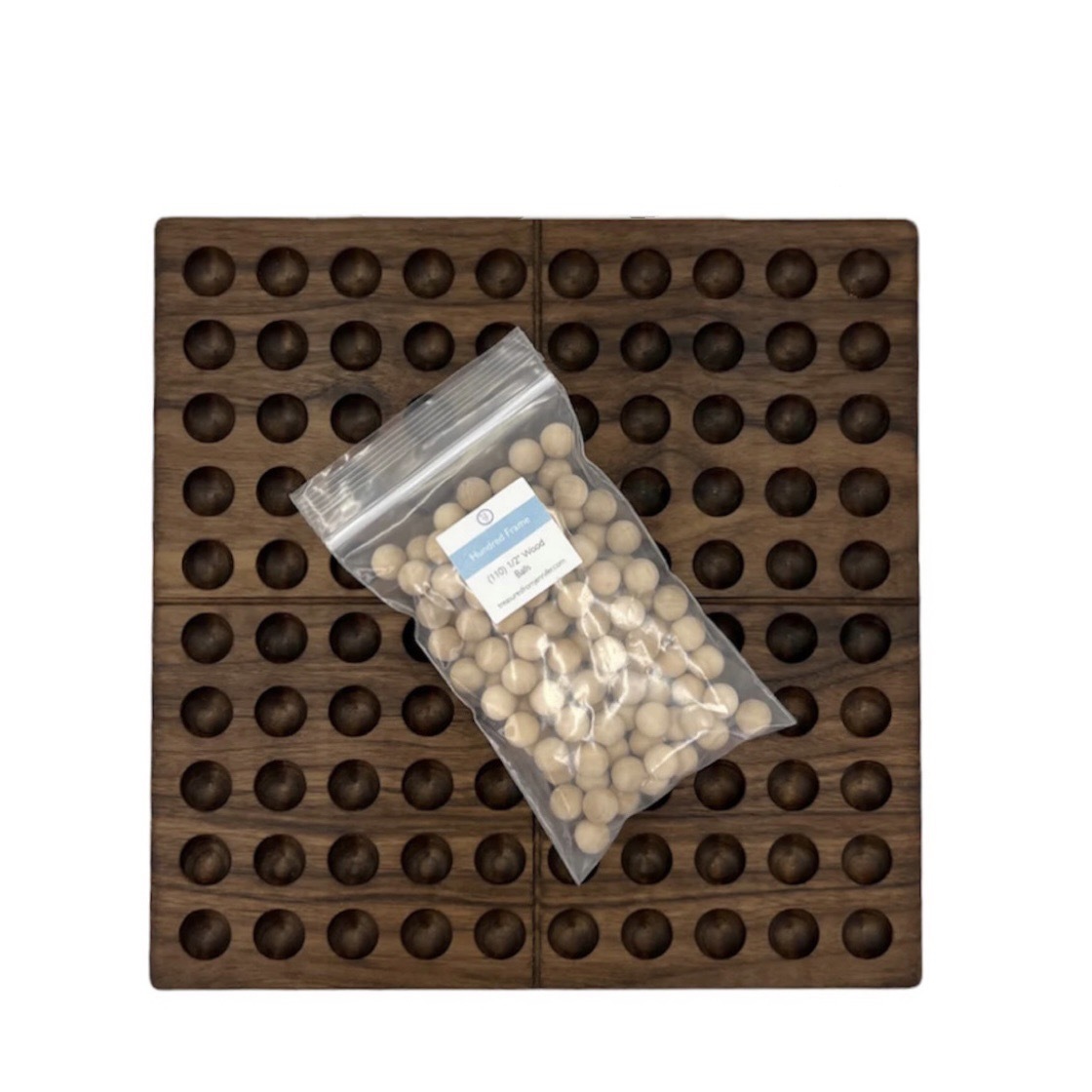 黑胡桃木百數板套組 (含木球)