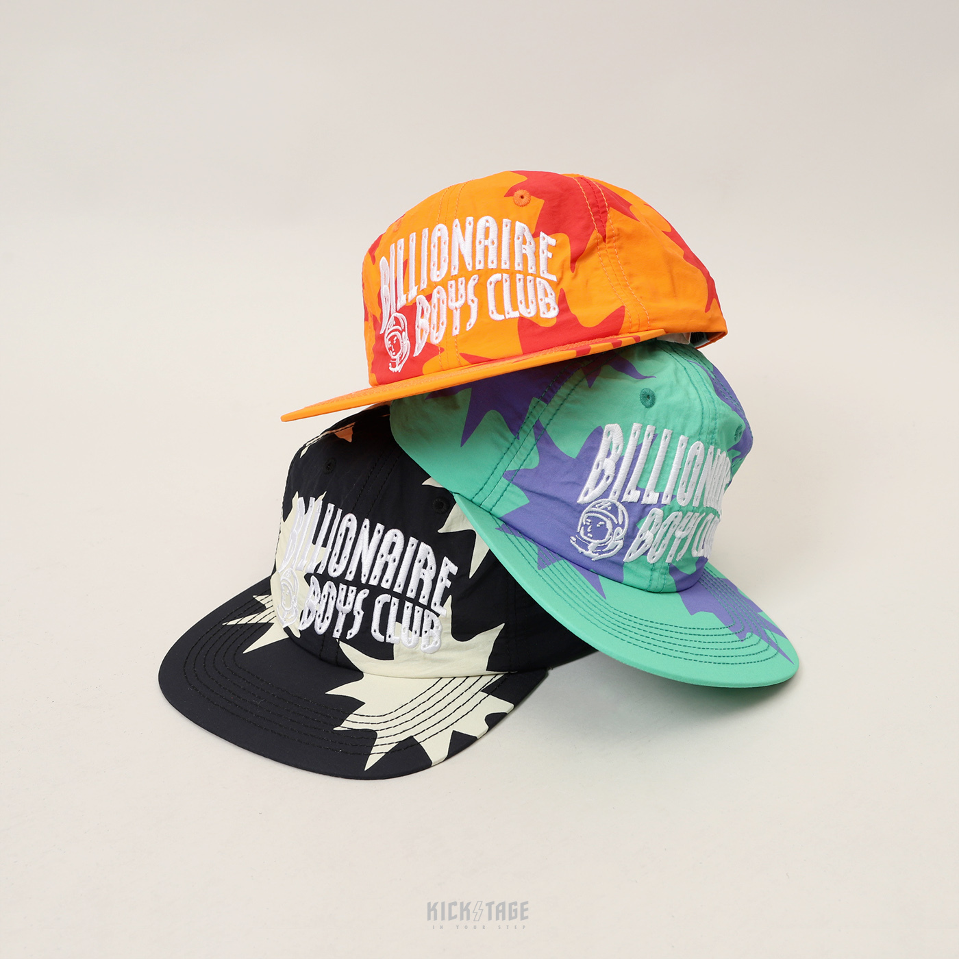 **特價7折**BILLIONAIRE BOYS CLUB Supernova Snapback Hat 黑色 橘色 綠色 太空人 刺繡 尼龍 平沿帽 棒球帽【821-4801】