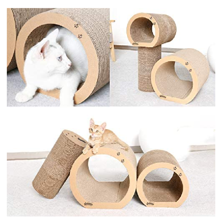 Pawise⎜蛋捲型抽屜式貓抓桶（No.28482)