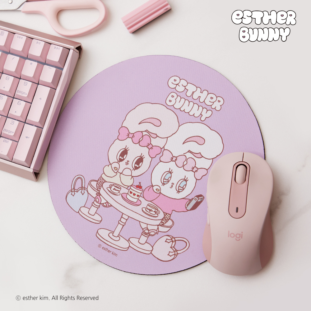 艾絲樂小兔圓形滑鼠墊
