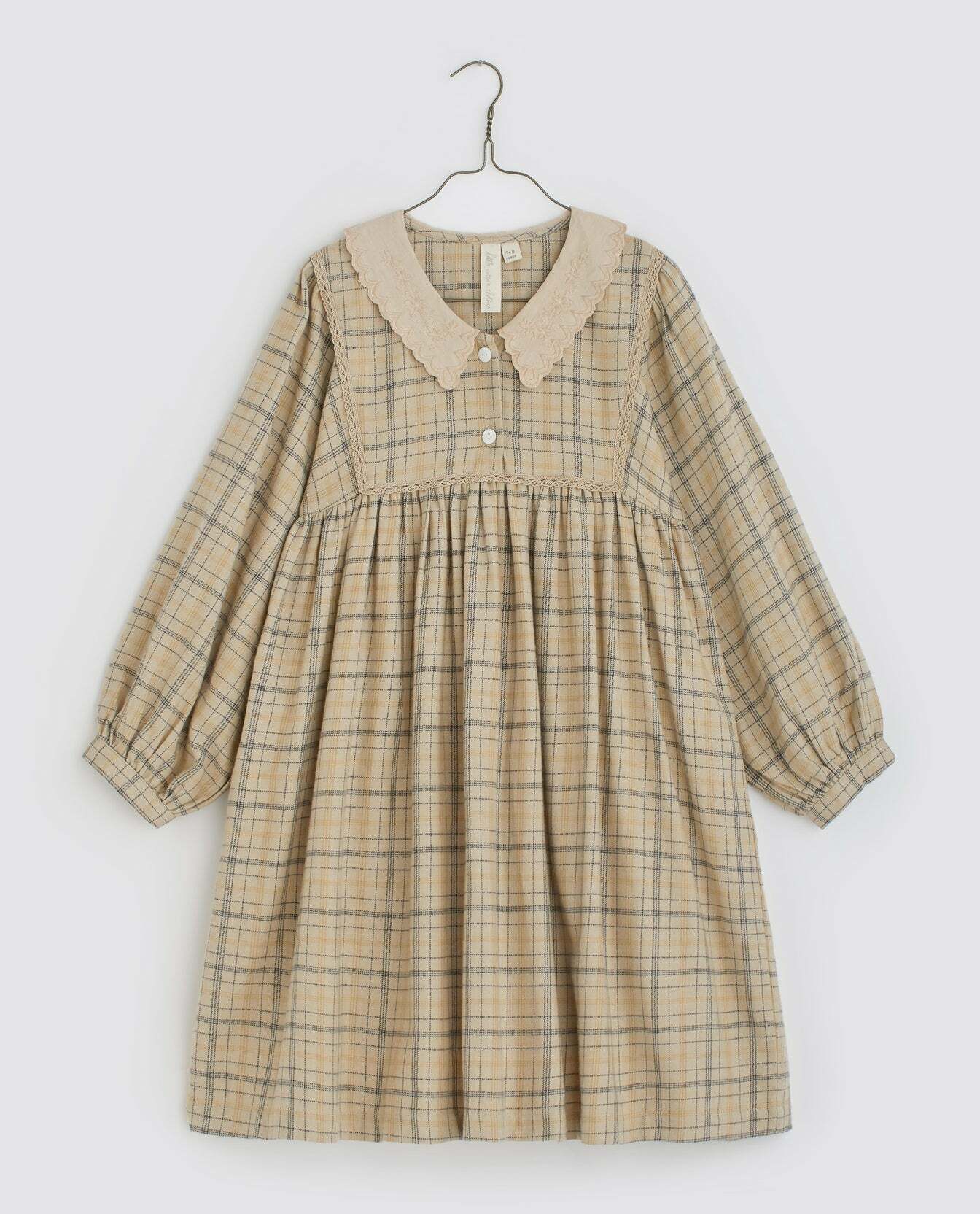 LITTLE COTTON CLOTHES - Vivienne Dress（Picnic Check Flannel）