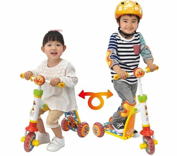 麵包超人兩用三輪踏板車