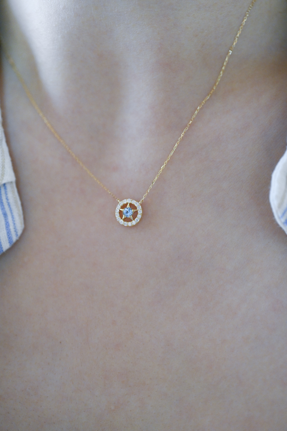 18K Star By you Birthstone Necklace