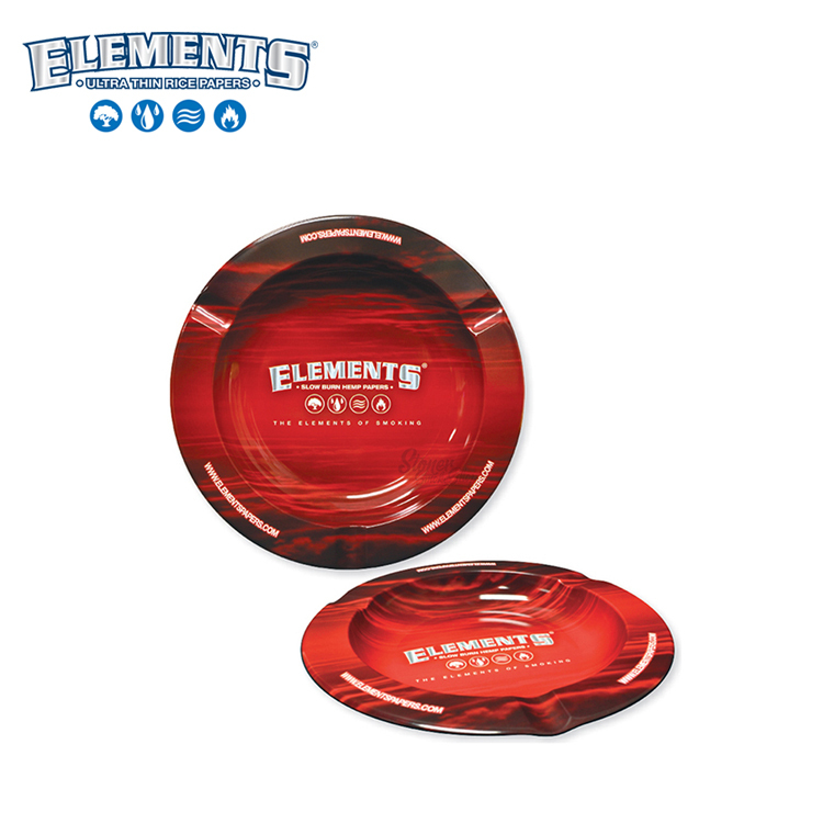 🇪🇸 Elements -  Red Round Metal Ashtray 鐵製圓盤煙灰缸