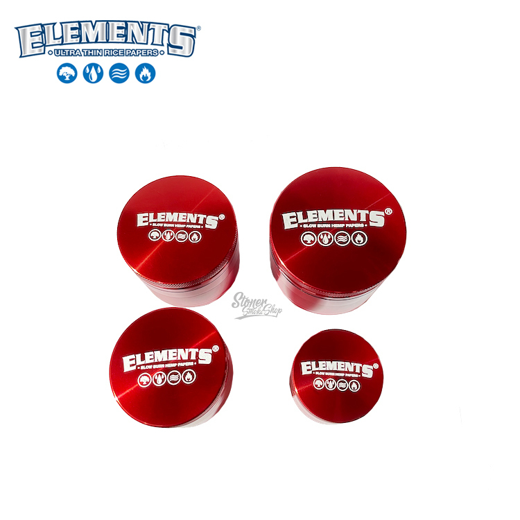 🇪🇸 Elements - 4 Pieces Grinder 研磨器（Red）