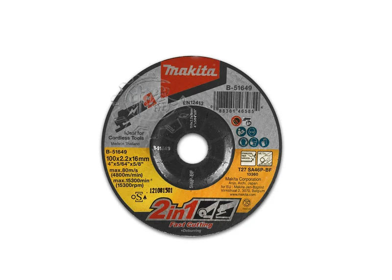 ＊中崙五金【附發票】牧田 切斷雙網砂輪片 磨切2用鋸片 B-51649 (單片)