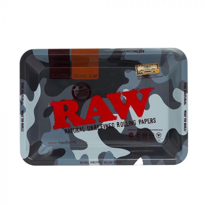 🇪🇸RAW - Small CAMO Metal Rolling Tray 迷彩捲煙盤