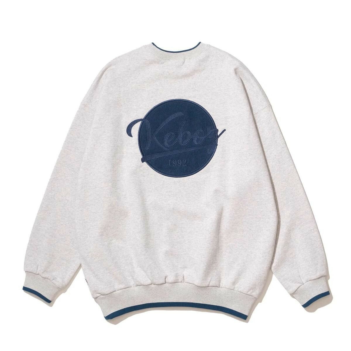 KEBOZ - CORDUROY BB LOGO SWEAT CREWNECK