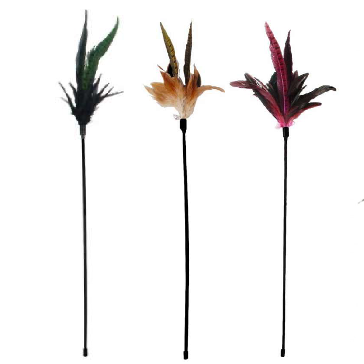 Pawise⎜3件裝羽毛貓棒 （No.28267)