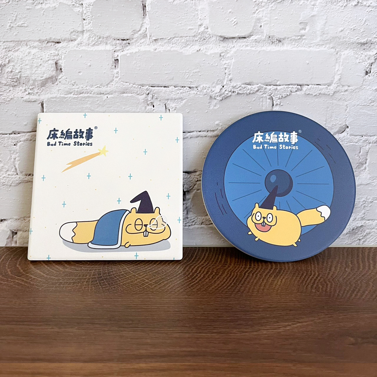 跑跑薯片累了就睡吸水杯墊(2入/組)