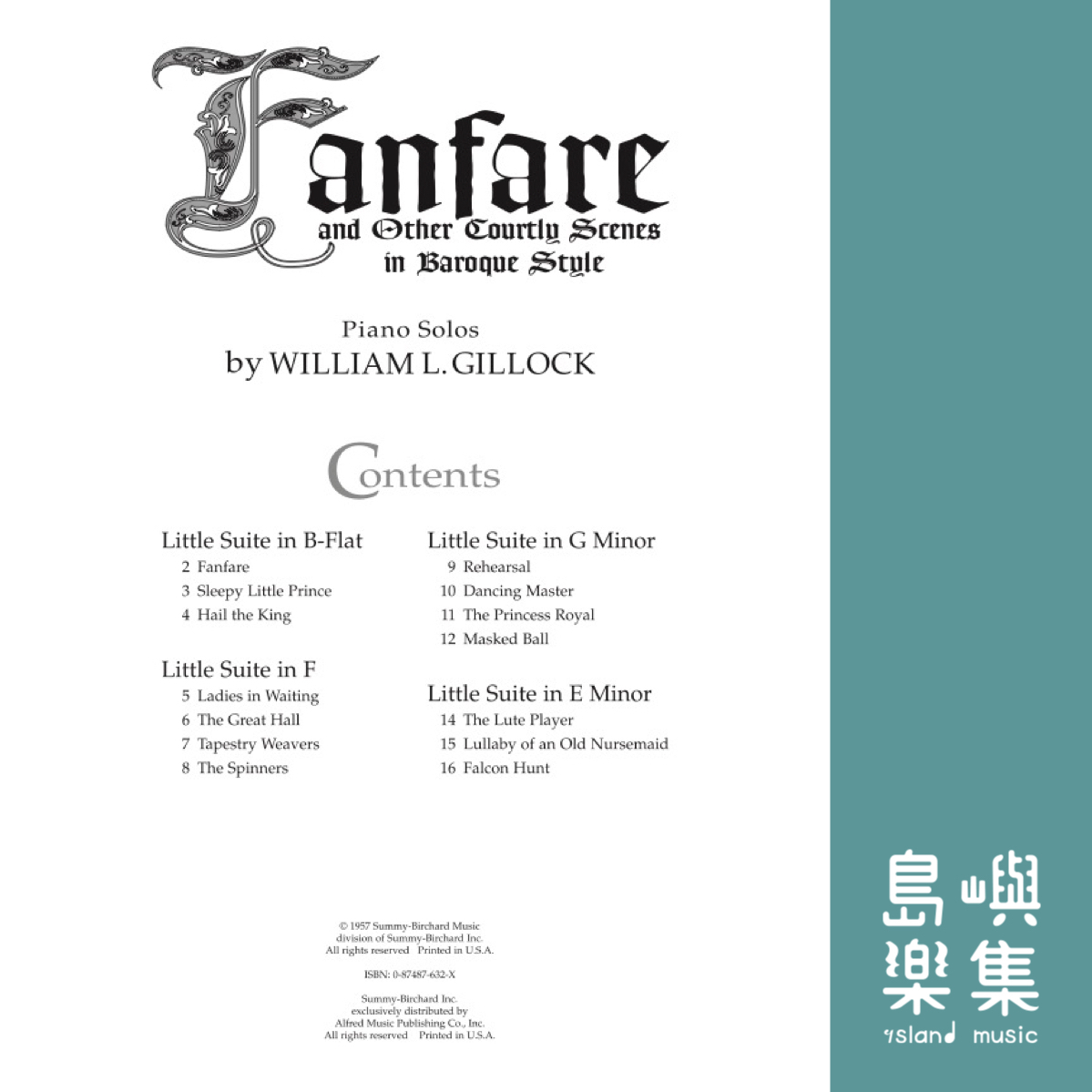 Gillock: Fanfare and Other Courtly Scenes in Baroque Style/ FANFARE
