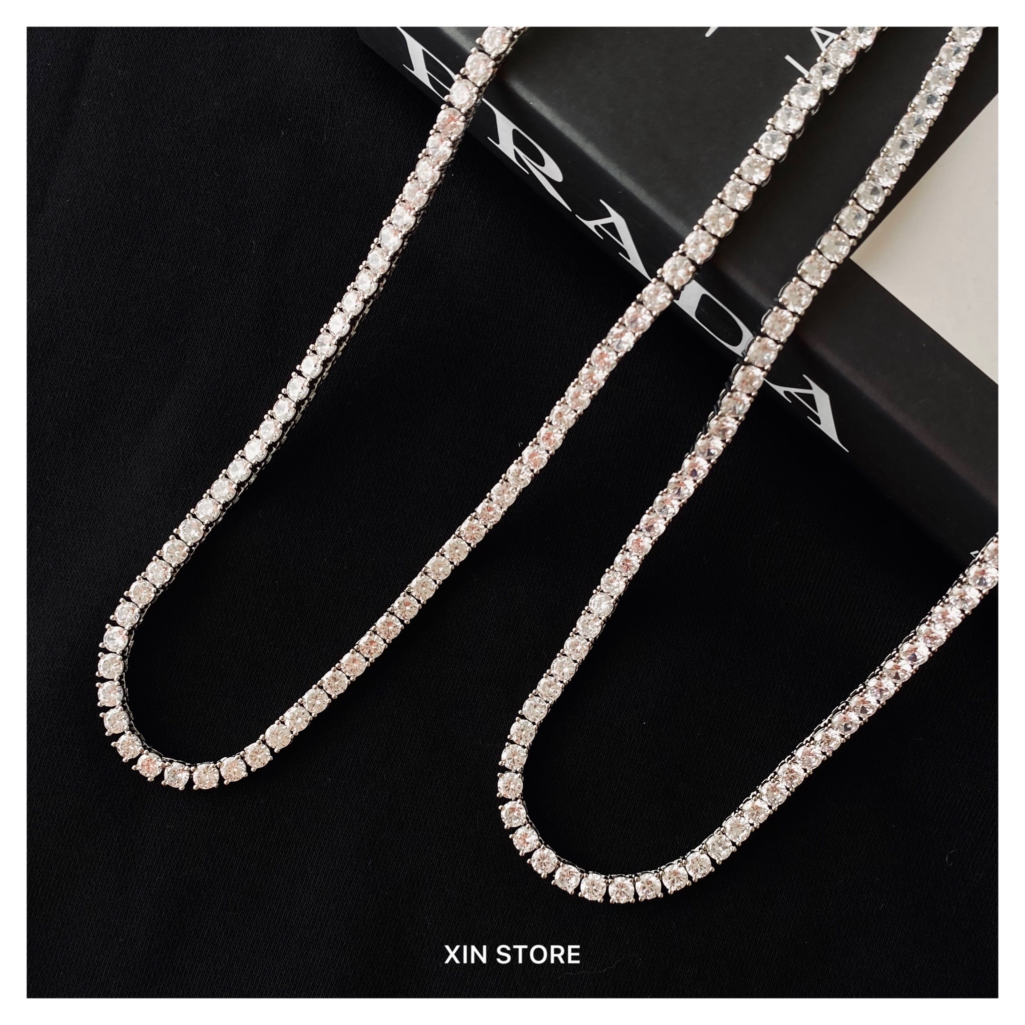 Gold Coast GC Single Row Tennis 經典 嘻哈 單排鑽 網球鍊 金 銀