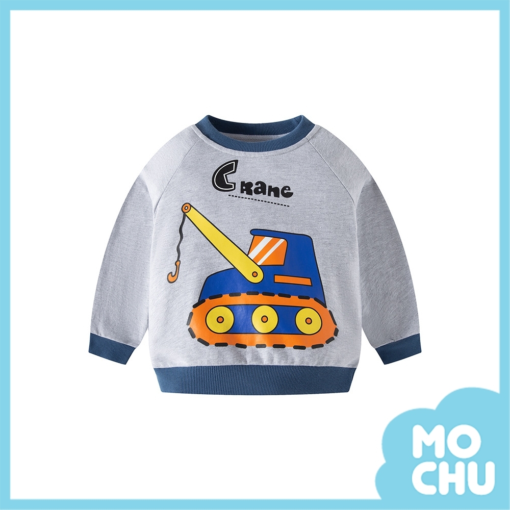 拼色起重機圓領衛衣(兩色)