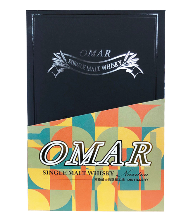 OMAR Bourbon Single Malt Whisky GiftBox 700mL + 50mL + 1 glass