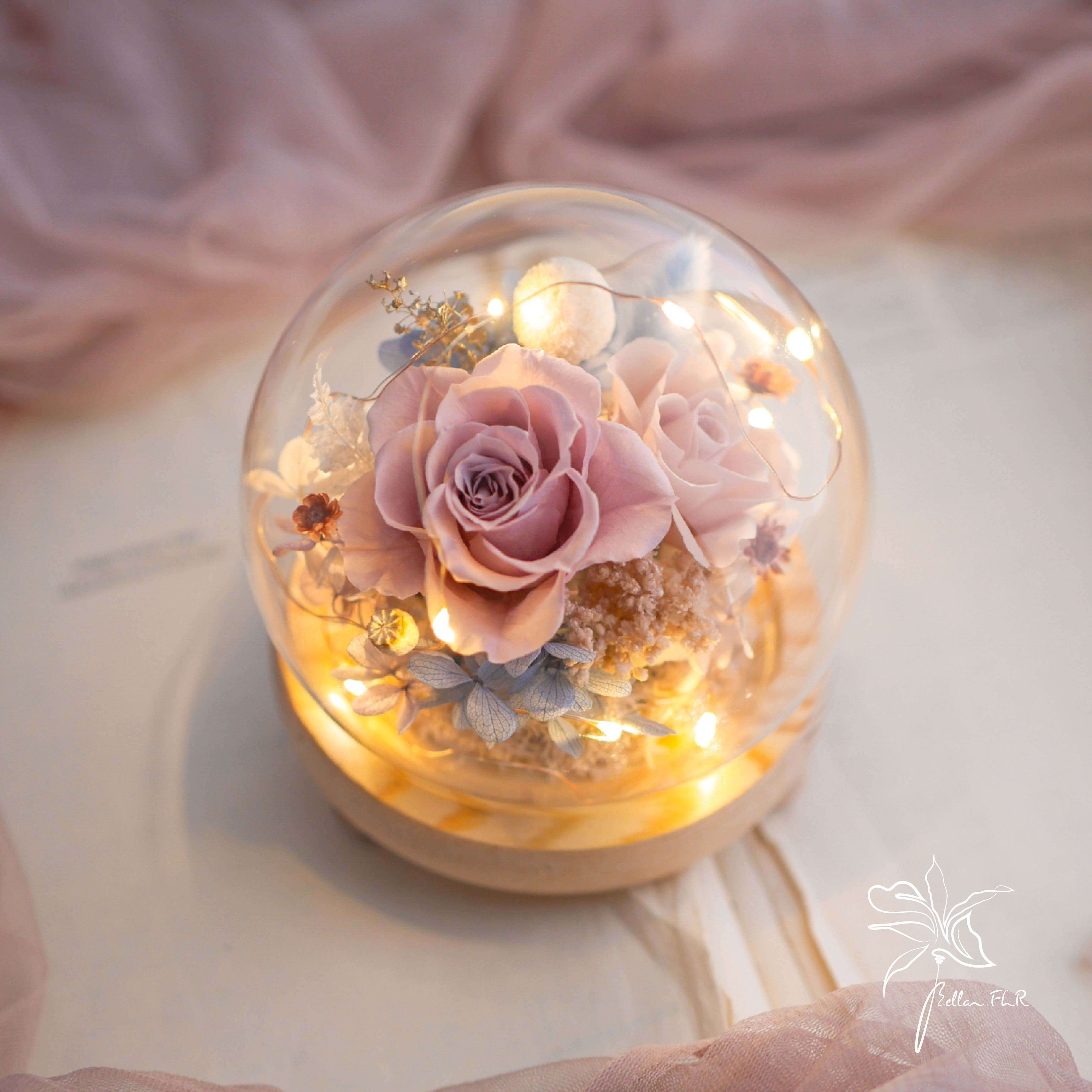 【將愛獻給你】圓球玻璃花盅-小