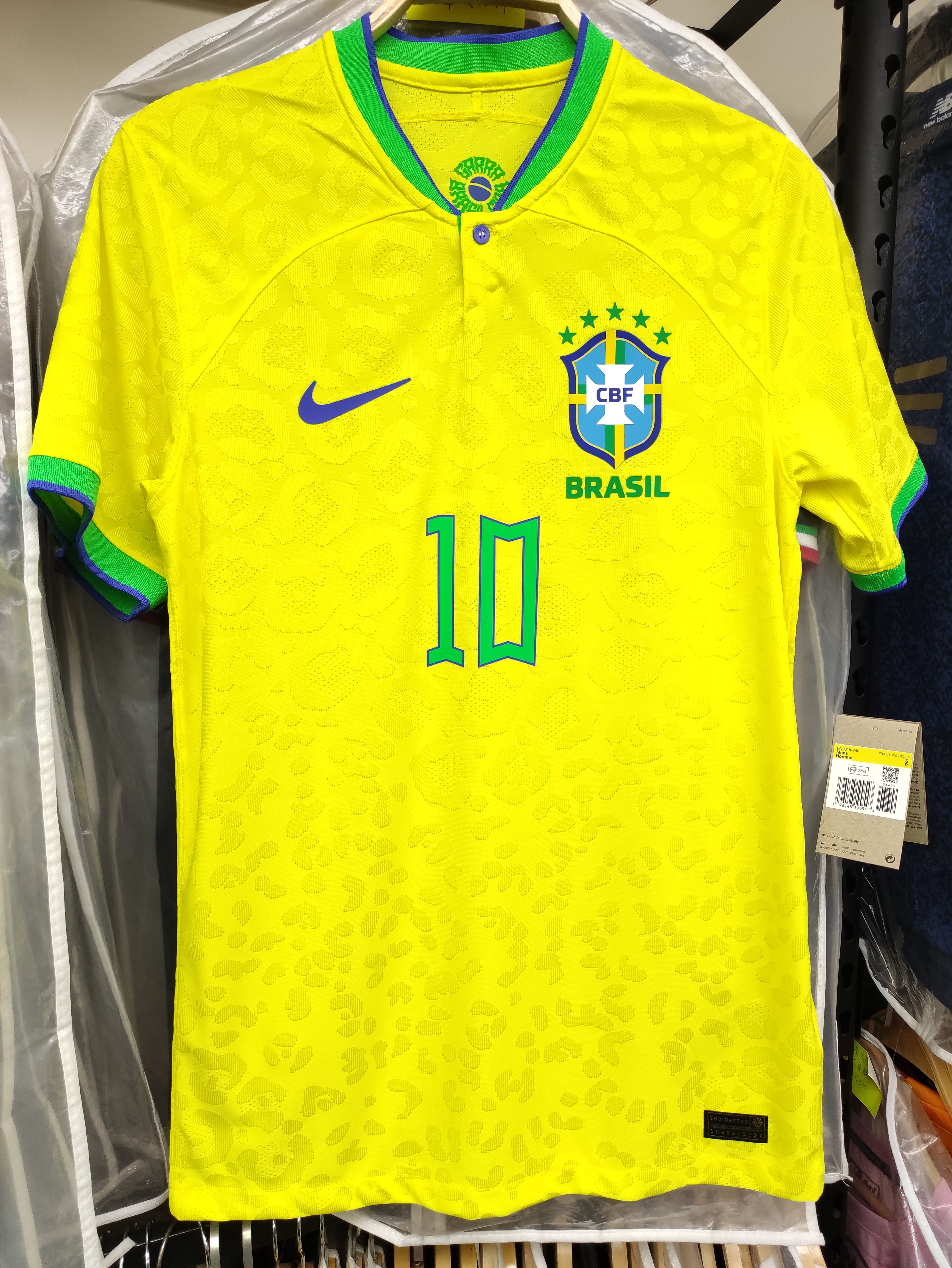 2022世界杯巴西國家隊主場尼馬球員版球衣
