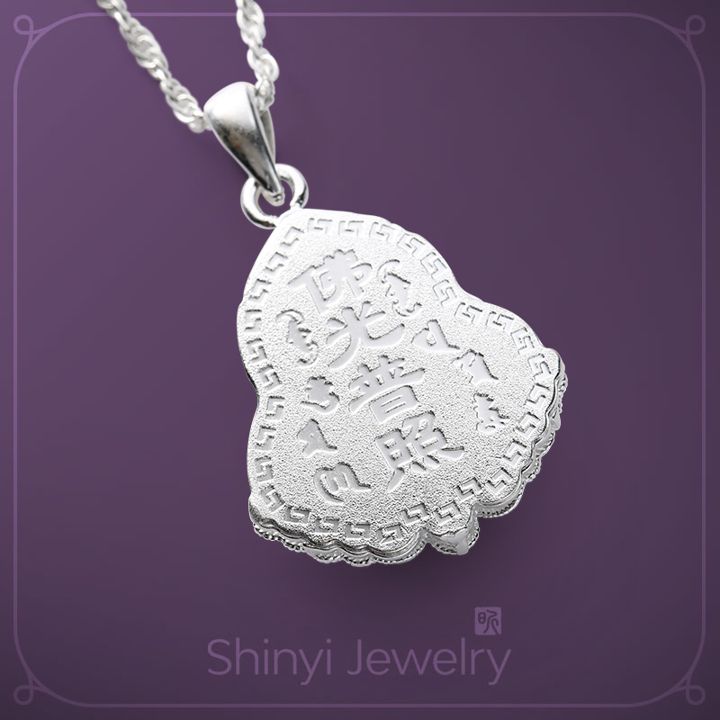 豁達大度足銀歡喜佛墜