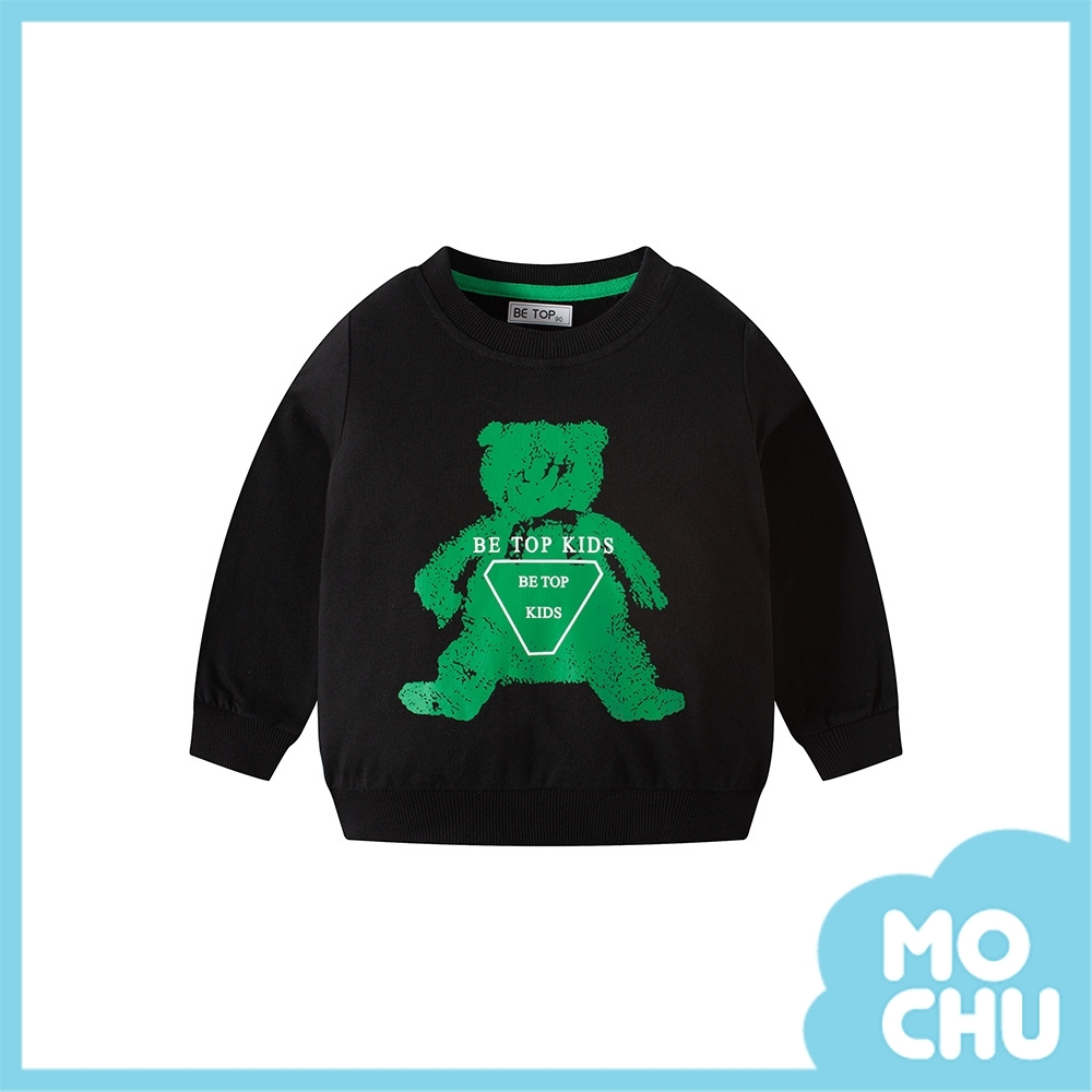 綠色小熊圓領衛衣