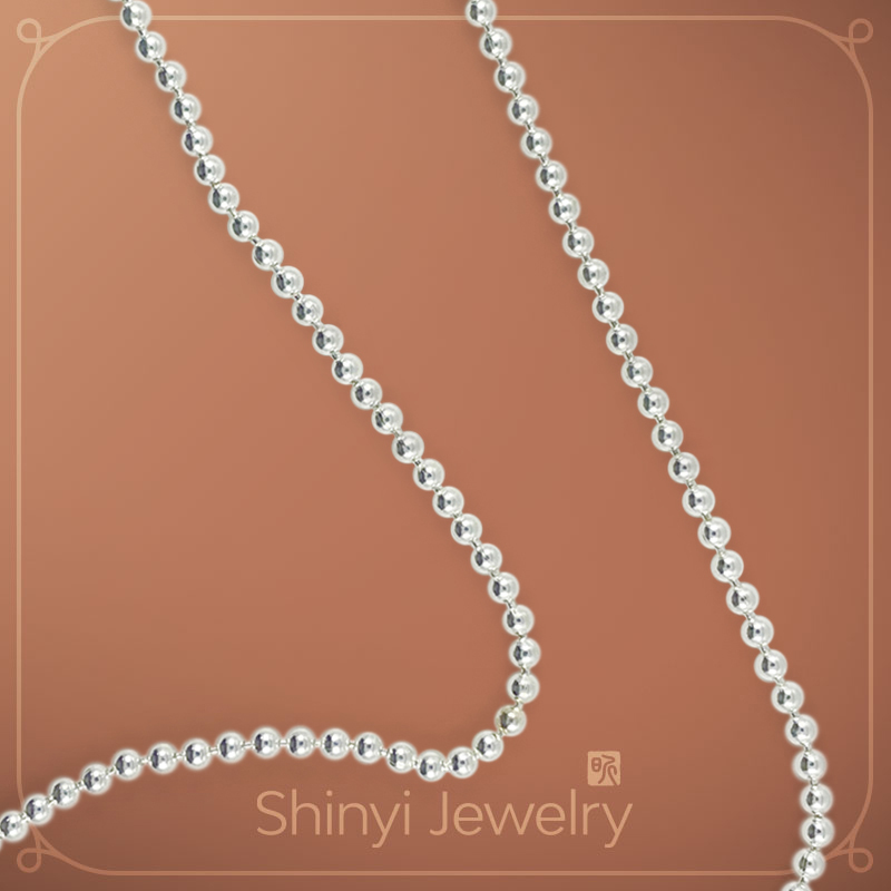 20吋2mm珠990足銀鍊