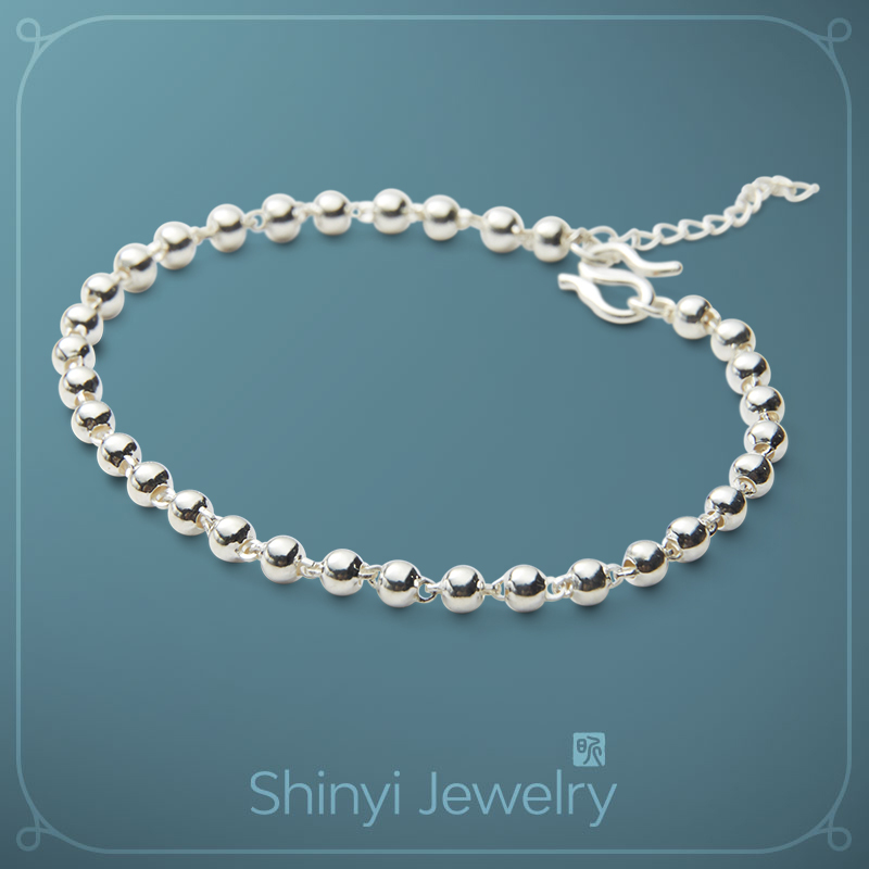 3mm足銀珠手鍊
