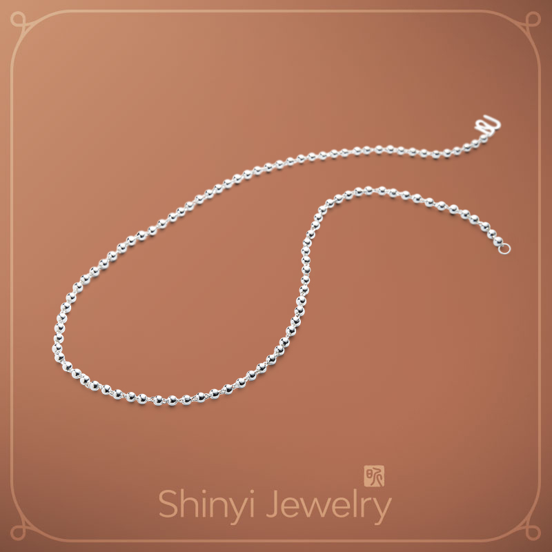 20吋3mm珠990足銀鍊