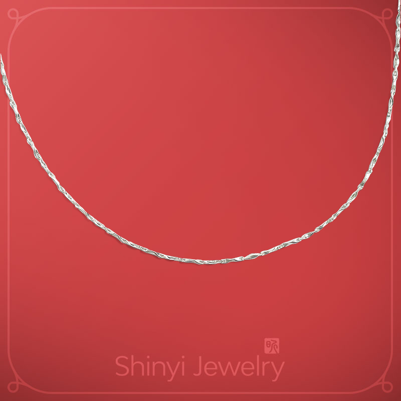 16吋元寶990足銀鍊