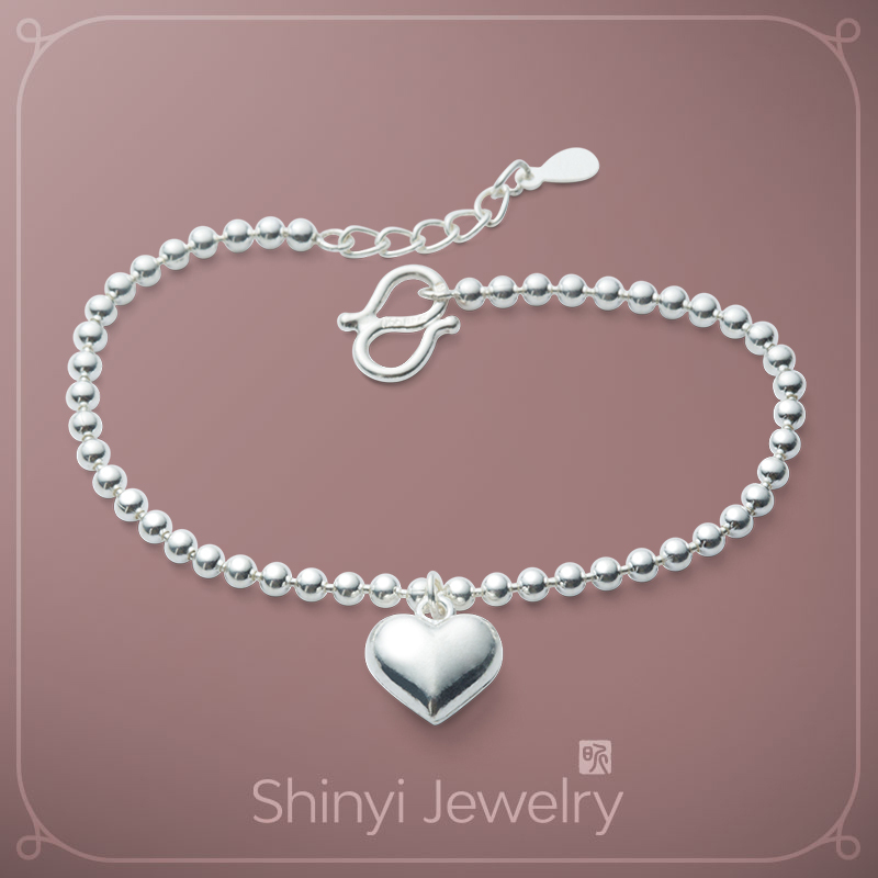 愛的心鎖990足銀手鍊