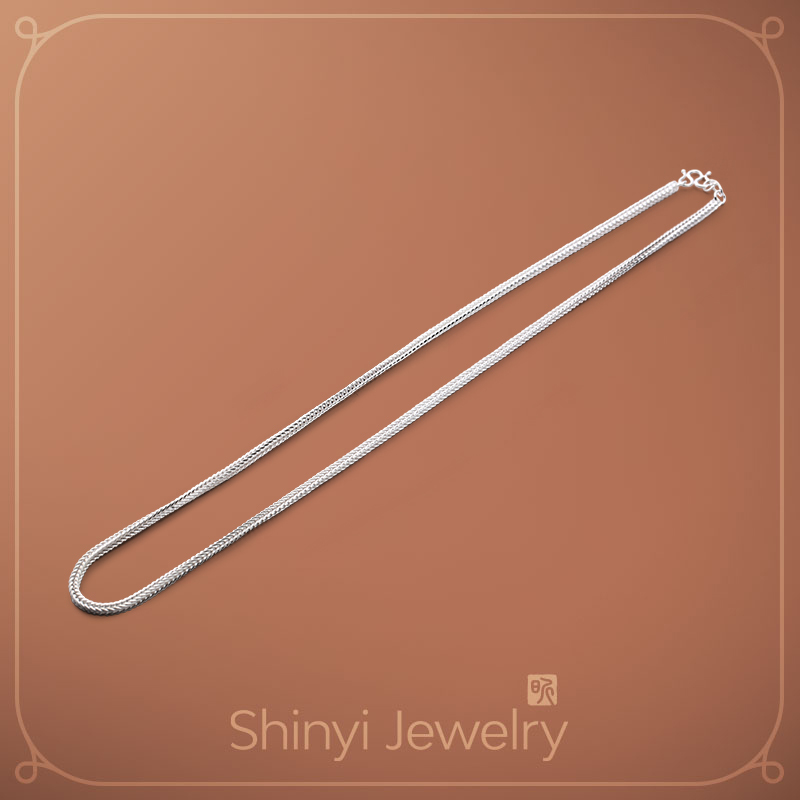 16吋精品狐尾蕭邦990足銀鍊