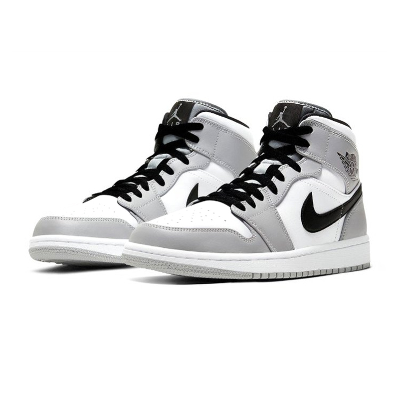 Air Jordan 1 Mid  '' Light Smoke Grey '' 灰白 煙灰白 男款 554724-092 [台灣現貨]