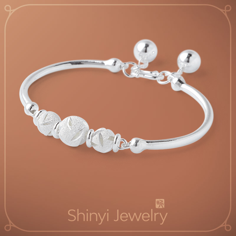 珠來運轉補財庫990足銀鐲