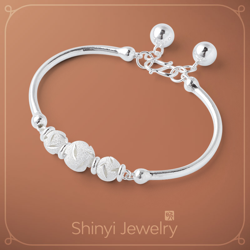 珠來運轉補財庫990足銀鐲