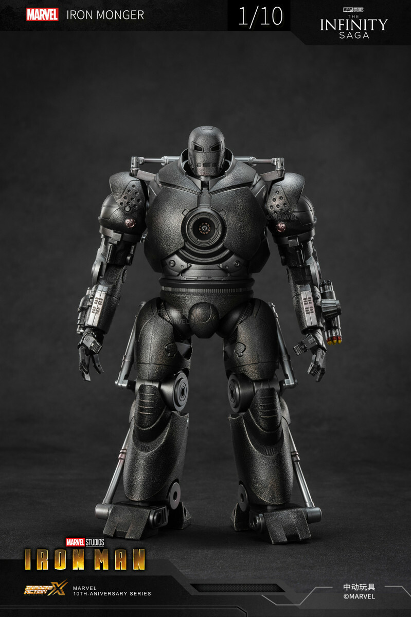 中動玩具1/10 IRONMAN 1 IRON MONGER鐵霸王反派裝甲1915-01