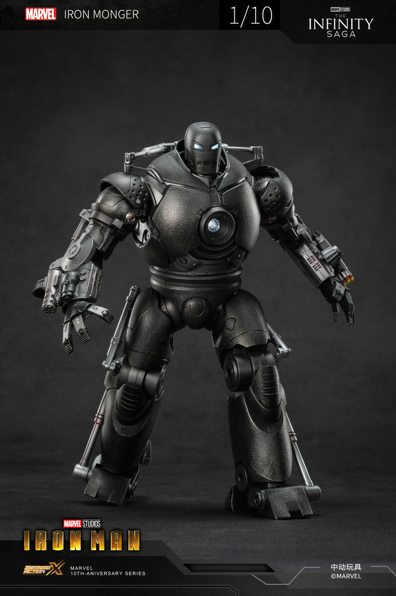 中動玩具1/10 IRONMAN 1 IRON MONGER鐵霸王反派裝甲1915-01
