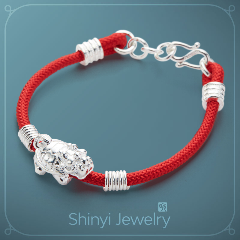 安居鎮宅守財龍龜紅繩手鍊