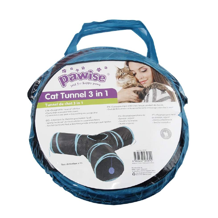 Pawise⎜POP UP 3出口貓隧道（No.28569)