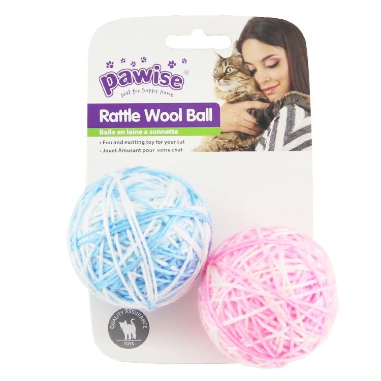 Pawise⎜繞線羊毛波波貓玩具 （No.28141)