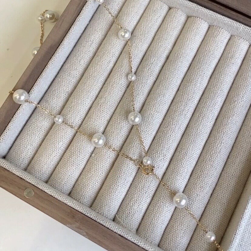 【鈦鋼】完美．珍珠Y字頸鏈