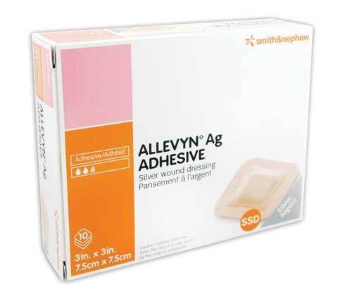 Smith & Nephew 施樂輝 - Allevyn Ag 海綿敷料 (黏貼/非黏貼)