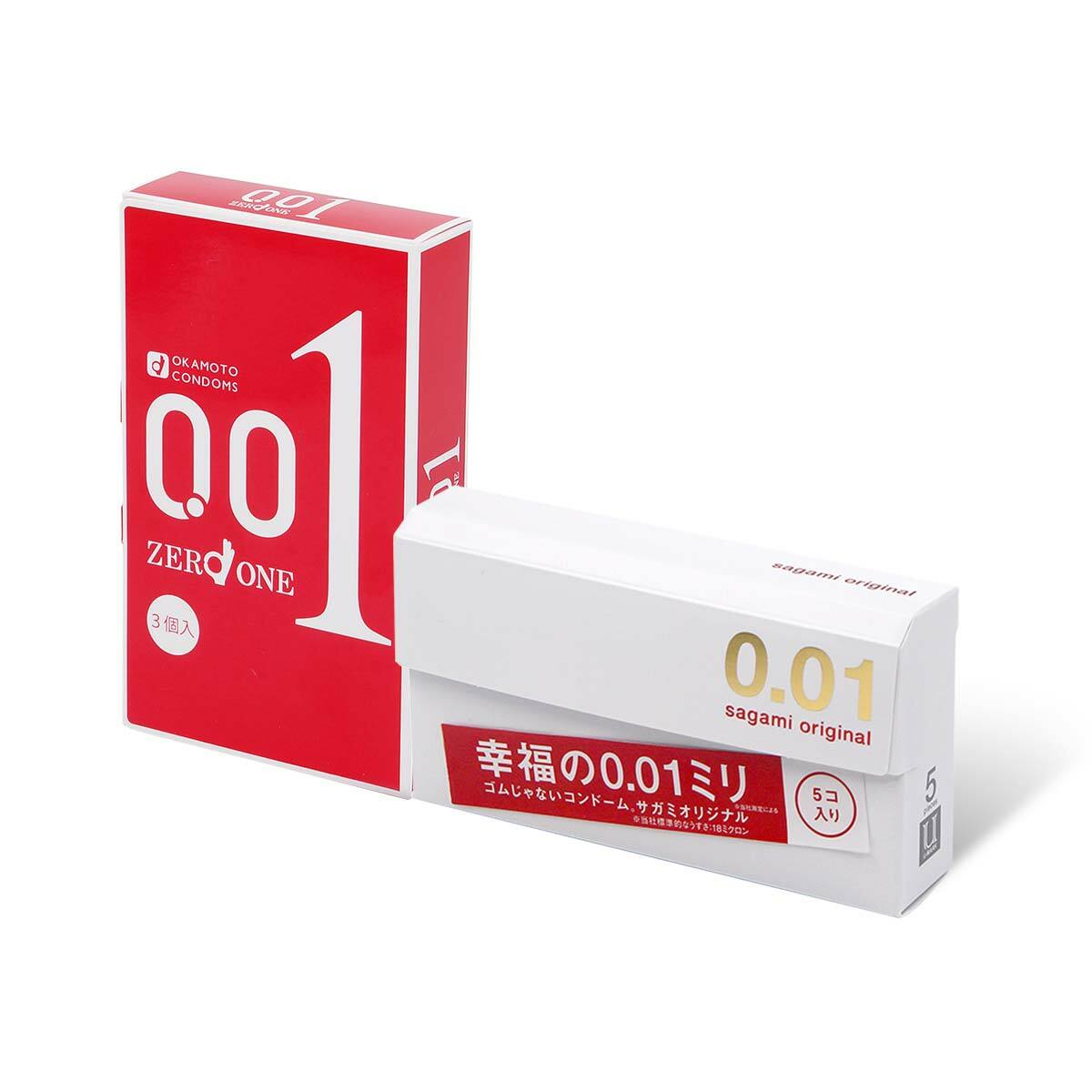 【2盒套裝】岡本& 相模 0.01 套裝 8 片組合