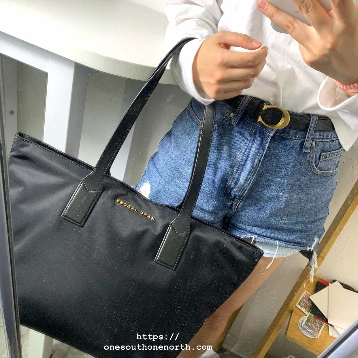 Marc Jacobs Nylon Wingman Tote Bag