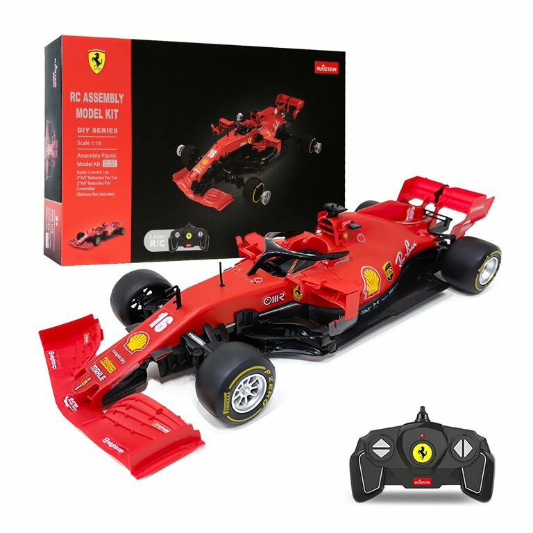 TURBO CHALLENGE - Ferrari SF 1000 - RC Prestige - 095618 - Voiture  Télécommandée - Rouge - 1/16 - Kit Montage - Piles Non Incluses - Plastique  - À