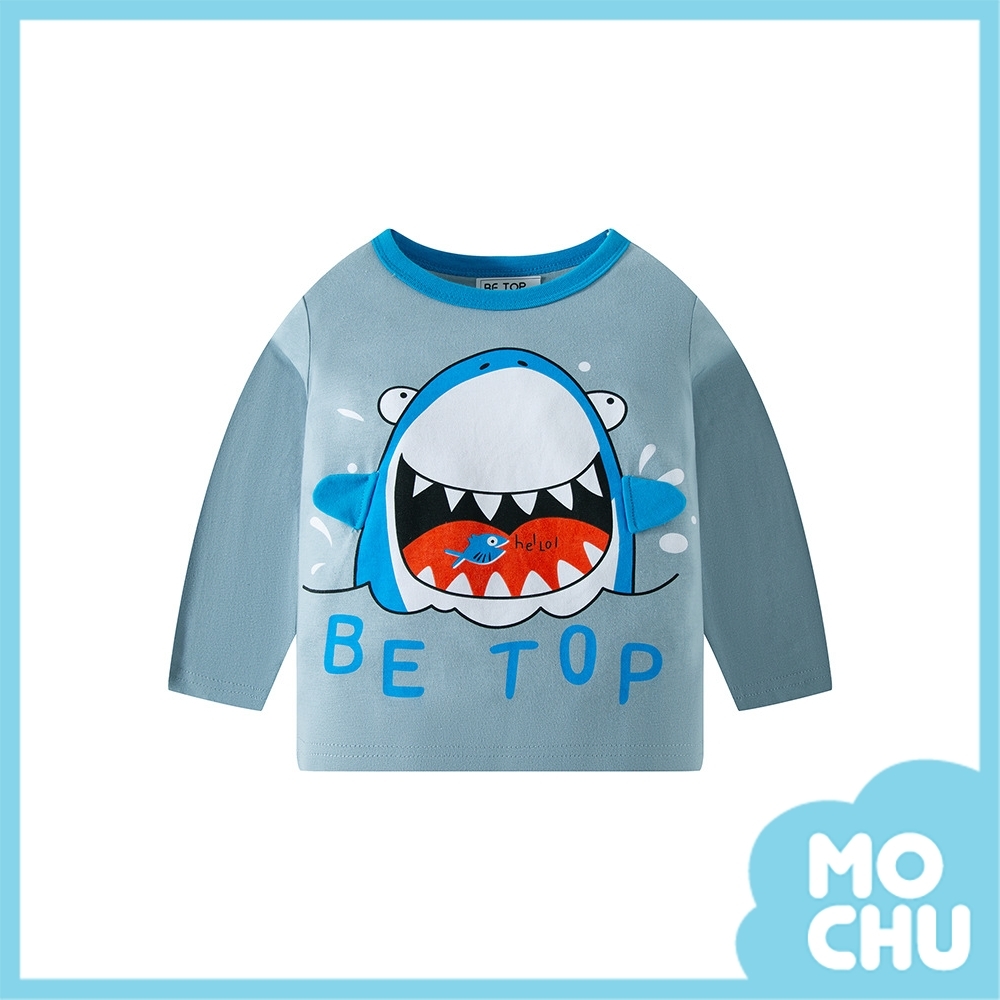 開心鯊魚長袖上衣(兩色)