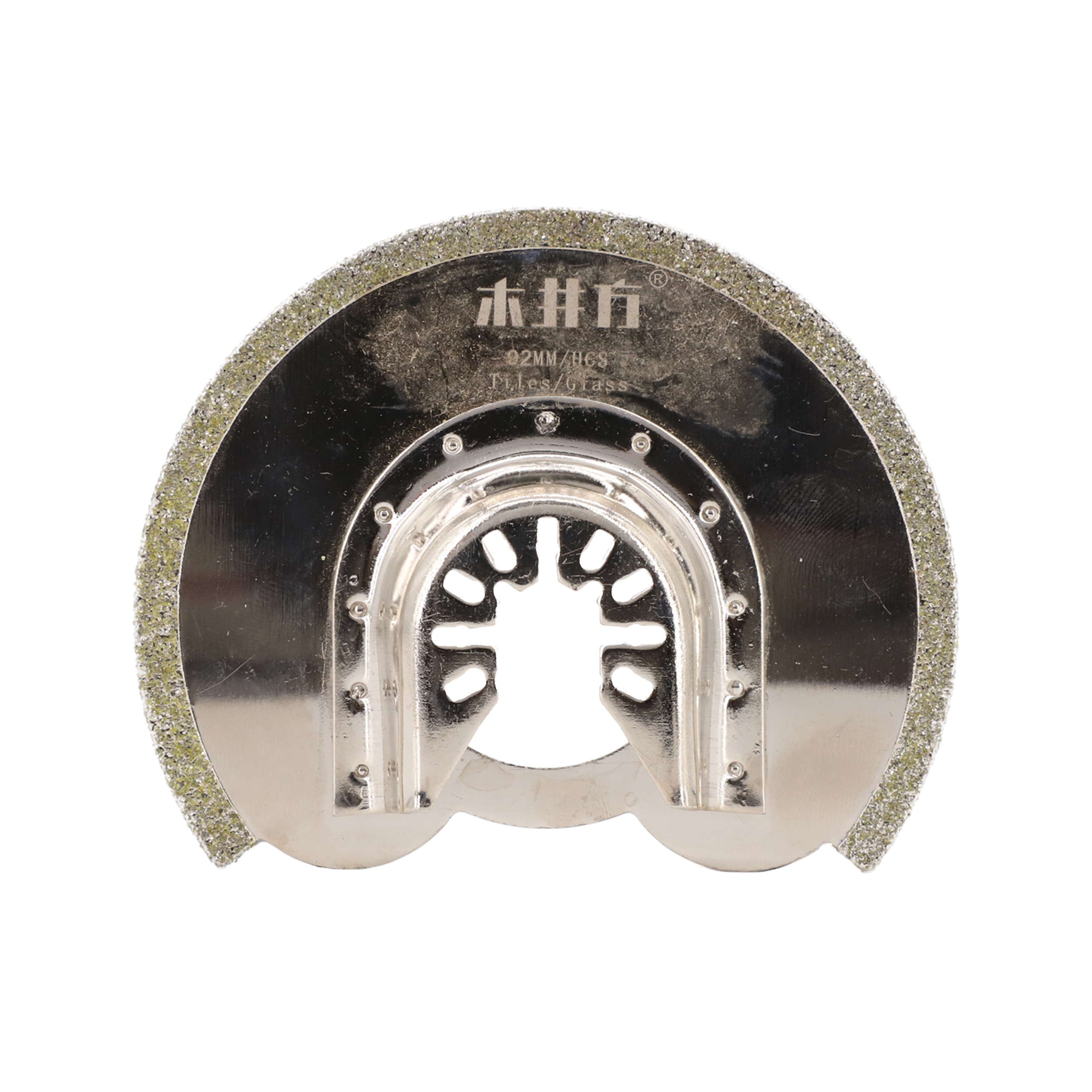 92MM 半圓電鍍界石片(銀色)