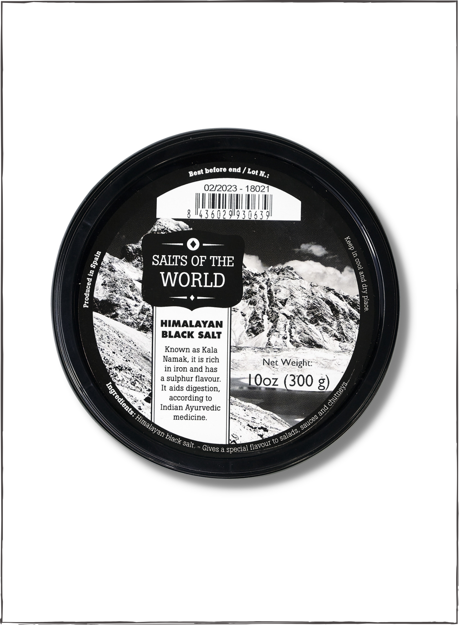西班牙Fossil River 喜馬拉亞山黑岩鹽 Spain Fossil River Salt Himalayan Black 300克/盒