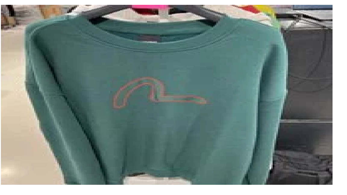 [S] EVISU BIG LOGO PRINTED SWEATSHIRT,GREEN, EU5UTS943-GREEN [FINAL SALE] (SEV87)