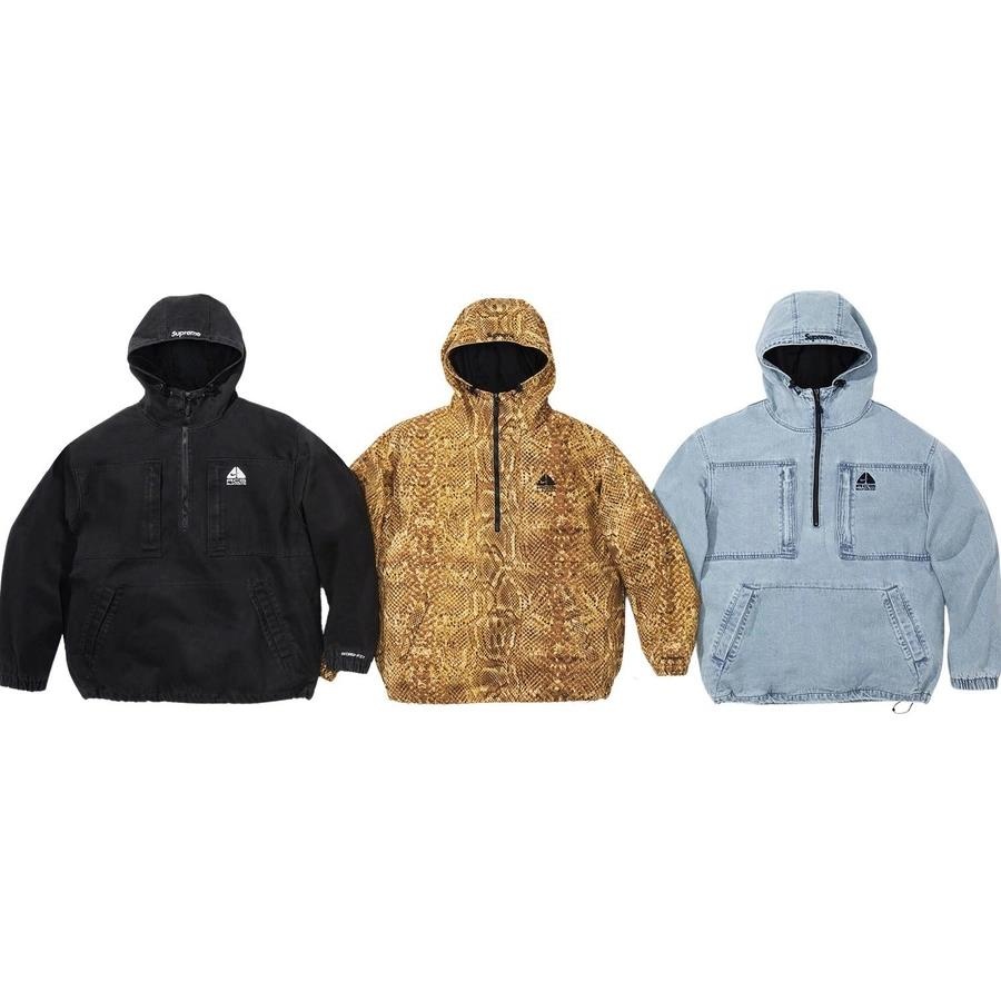 2022AW Supreme Nike ACG denim pullover 丹寧衝鋒半截外套