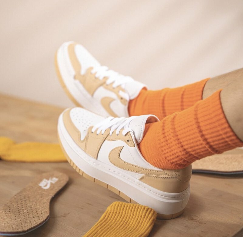 iSNEAKERS｜Air Jordan 1 Low Elevate "White Oynx" 杏白奶茶厚底 DH7004-102