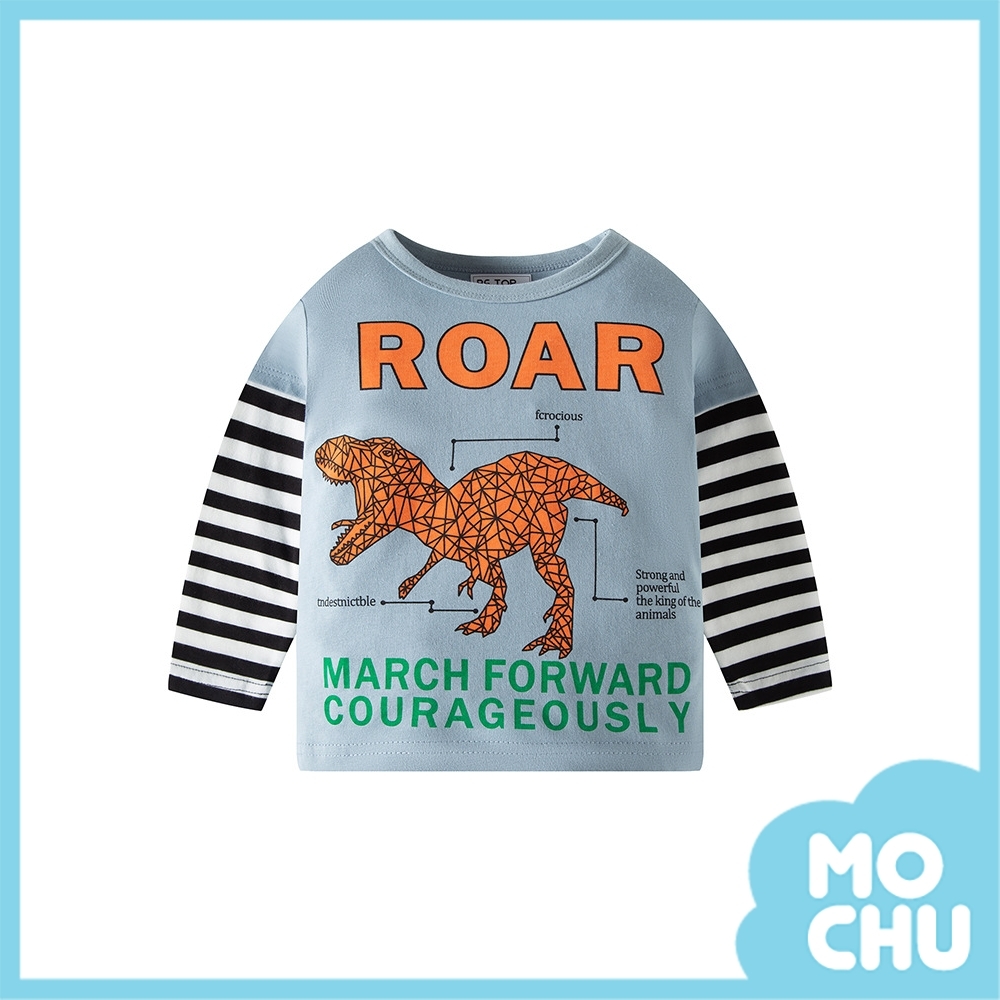 ROAR恐龍條紋長袖上衣(兩色)