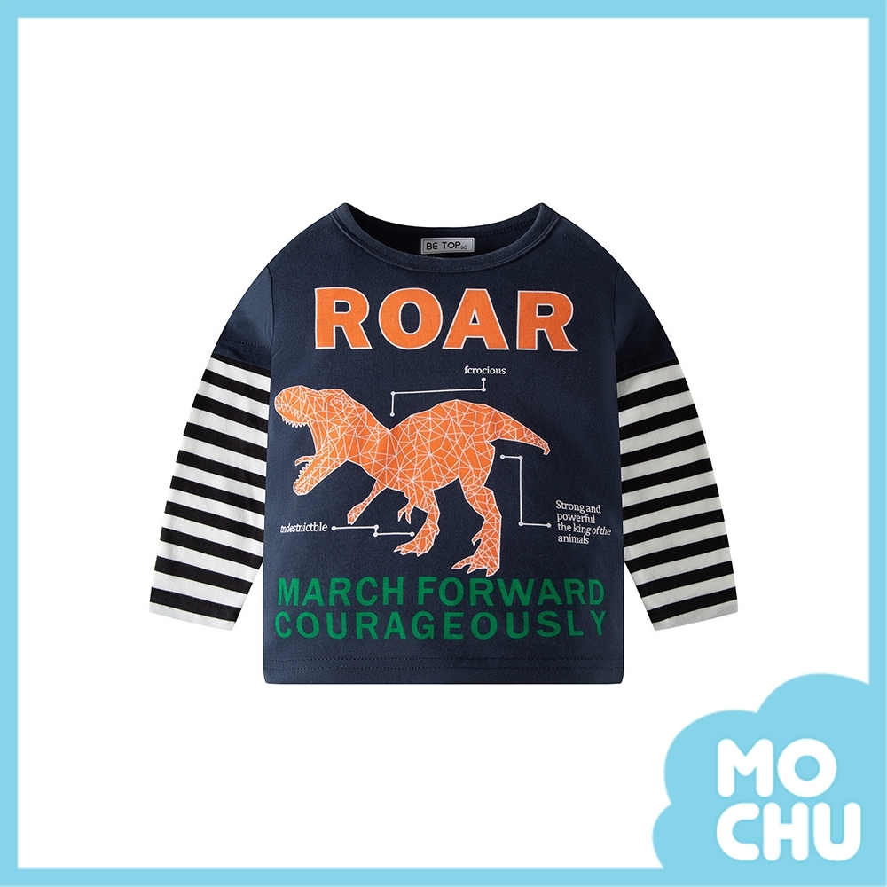 ROAR恐龍條紋長袖上衣(兩色)