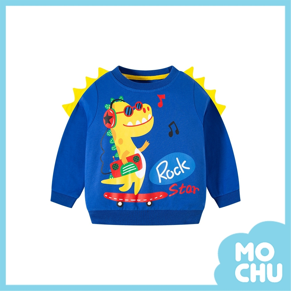搖滾明星恐龍圓領衛衣